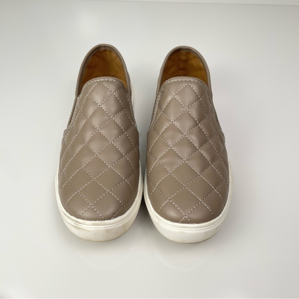 2/$30 Mountain Sole Tan Quilted Slip-On Shoes – Size 7.5, Good Used Condition